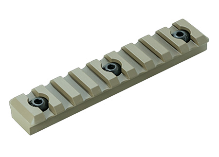 [816397020534] Timber Creek Outdoors M9SPRFDE M-LOK 9 Slot Picatinny Rail  FDE Aluminum Fits AR-Platform