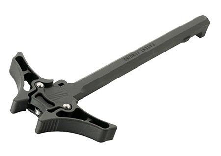 [816397025539] Timber Creek Outdoors AR10AMBICHBL Enforcer Charging Handle AR-10 Black Billet Aluminum Ambidextrous Hand