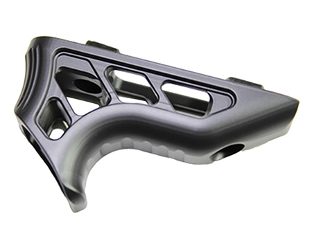 [816397022811] Timber Creek Outdoors MEMAFGBL Enforcer Mini Angled Foregrip Black Billet Aluminum