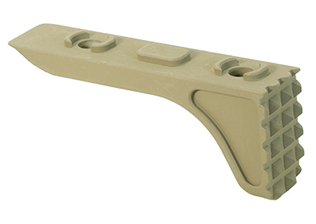 [816397024624] Timber Creek Outdoors MRBSFDE Rugged Barrier Stop  Flat Dark Earth Aluminum M-LOK