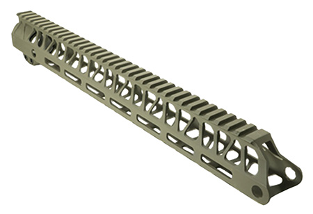[816397021616] Timber Creek Outdoors ME15HGOD Enforcer Hand Guard M-Lok Aluminum 15" M-LOK Handguard for AR-15