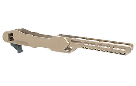 [816397029353] Timber Creek Outdoors ERC1022BB Enforcer Rifle Chassis Burnt Bronze Aluminum Fits Ruger 10/22 Compatible w/ MSR Buffer Tubes
