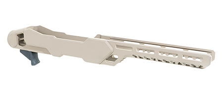 [816397029322] Timber Creek Outdoors ERC1022FDE Enforcer Rifle Chassis Flat Dark Earth Aluminum Fits Ruger 10/22 Compatible w/ MSR Buffer Tubes