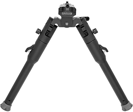 [656813114542] Warne 7914M Skyline Lite Bipod  Folding Black Aluminum/Steel