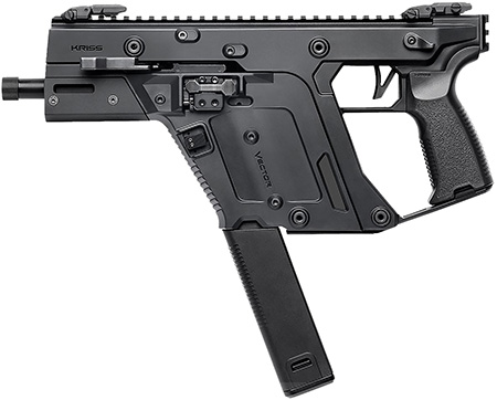 [810237027622] Kriss USA KV103PBL00 Vector SDP Gen3 10mm Auto 33+1 5.50" Black Nitride Threaded Barrel, M-LOK Handguard, Black Picatinny Rail Receiver  &  Rear, Black Polymer Grip, Ambidextrous, Glock Mag Compatible