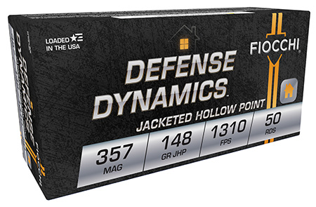 [762344001357] Fiocchi 357E Defense Dynamics  357Mag 148gr Jacketed Hollow Point 50 Per Box/20 Case