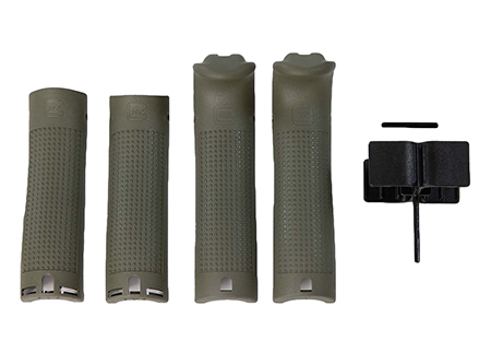 [764503043253] Glock 39841  Backstrap/Beavertail Set Battlefield Green Polymer
