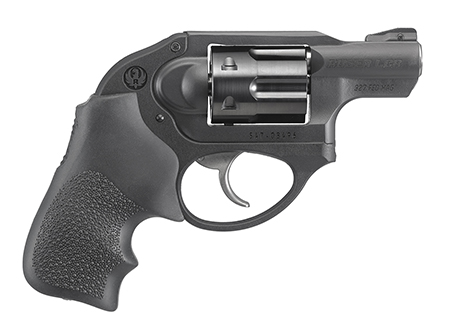 [736676054527] Ruger 5452 LCR  Small Frame 327 Federal Mag 6 Shot, 1.87" Matte Black Steel Barrel, Black PVD Cylinder, Matte Black Stainless Steel Frame, Black Hogue Tamer Monogrip, Shrouded Hammer