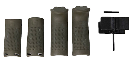 [764503043390] Glock 39844  Backstrap/Beavertail Set Battlefield Green Polymer