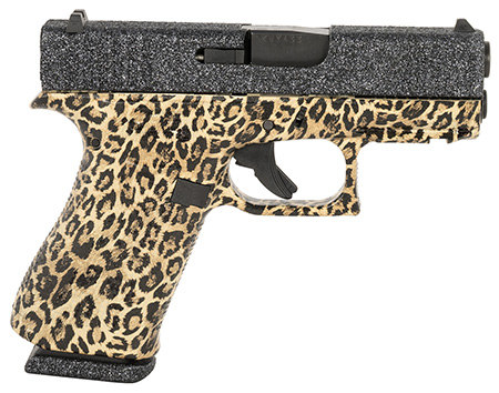 [860012330843] Glock PX4350204NTC G43X  Sub-Compact Frame 9mm Luger 10+1 3.41" Black GMB Barrel, Twilight Cerakote Serrated Steel Slide, Cheetah Cerakote Polymer Frame w/Beavertail, Ambidextrous