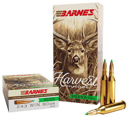 [716876500024] Barnes Bullets 32398  Harvest 243Win 90gr Sierra Tipped GameKing 20 Per Box/10 Case