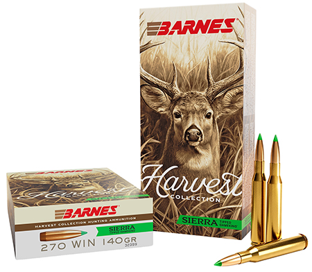 [716876500031] Barnes Bullets 32399  Harvest 270Win 140gr Sierra Tipped GameKing 20 Per Box/10 Case