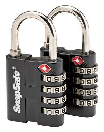 [851529004921] SnapSafe 76020 TSA Lock Resettable Open With Combination Metal 2 Per Pkg