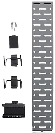 [198700000441] Lockdown 1215348 Securewall Handgun Kit Black/Silver Holds 2 Handgun