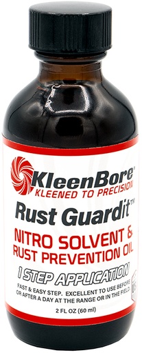 [026249006023] KleenBore RG2BCASE Rust Guardit  Nitro Solvent  &  Rust Prevention Oil Refill Bottle 2oz/12 per case
