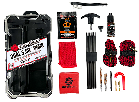 [026249005781] KleenBore KDS556/9 Dual System Cleaning Kit 5.56/22/223 w/ Dual Rod Rope Pull Through