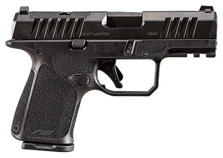 [850067485032] Rost Martin RM1SBLKOSP RM1C  Sub-Compact Frame 9mm 15+1 3.60" Black Match Grade Barrel, Black Tenifer Optic Ready/Serrated Steel Slide, Black Polymer Frame w/Picatinny Rail, Textured Grip