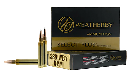 [747115447268] Weatherby B338185TTSX Select Plus  338WBY RPM 185gr TTSX Boat Tail 20 Per Box/10 Case