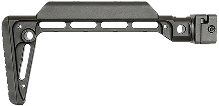 [812102035213] Midwest Industries MIMINSF Minimalistic Side Folding Stock Black 6061 Aluminum Folding