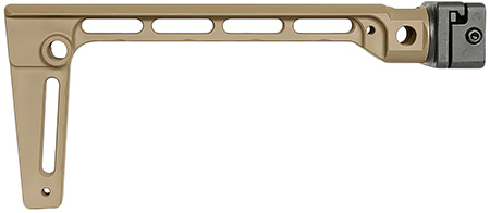 [812102035350] Midwest Industries MIARMSFFDE Arm Brace Side Folding Stock Flat Dark Earth 6061 Aluminum Fixed