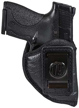 [810102215871] 1791 Gunleather ECOSC1BLKR  Sub-Compact IWB Small Black Right Hand