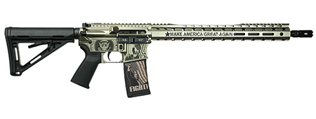 [697067878040] Black Rain Ordnance 24111203S Trump FX Custom Limited Edition 5.56 NATO 30+1 Silver Spec 15