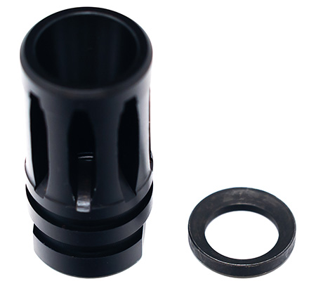 [816341029019] Faxon Firearms FFMD762A2  A2 Flash Hider Black Nitride 5/8"x24 Threads 30 Cal