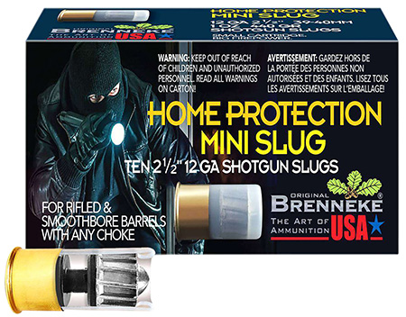 [4030128122519] Brenneke SL122MS Home Protection Mini Slug 12Gauge Slug Shot 10 Per Box/25 Case