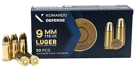 [8683598002070] Dickinson LLC BRASS/STL9mm Luger 115gr Full Metal Jacket 50 Per Box/20 Case