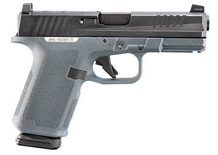 [736676194018] Ruger 19401 9mm Luger 10+1 4" Black FNC Nitride Alloy Steel Barrel, Black FNC Nitride Optic Ready/Serrated Alloy Steel Slide, Stealth Gray Polymer Frame w/Accessory Rail, Textured Grip