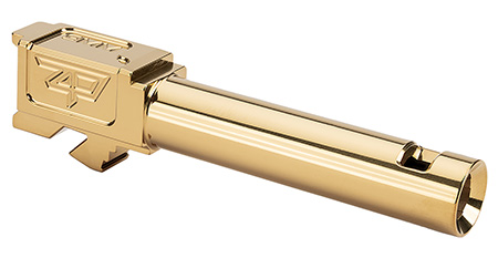 [658792272121] Zaffiri Precision ZP.19G5BCPG Glock  3.89" Ported Gold TiN Stainless Steel, Fits Glock 19 Gen 5