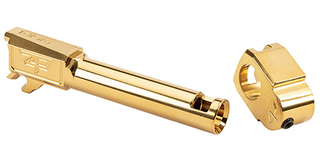 [658792272213] Zaffiri Precision ZP.365BTCG  Threadless Compensator 9mm Fits Sig P365 Gold 17-4 Stainless Steel