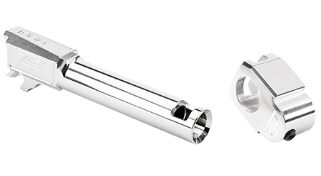 [658792272220] Zaffiri Precision ZP.365BTCSS  Threadless Compensator 9mm Fits Sig P365 Silver 17-4 Stainless Steel