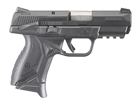 [736676086481] Ruger 8648 American Pistol  Compact Frame 45 ACP 10+1 3.75" Black Nitride Stainless Steel Barrel  &  Serrated Slide, Black Polymer Frame w/Picatinny Rail, Textured Wraparound Grip, Right Hand