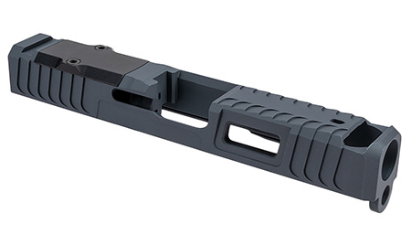 [658792265697] Zaffiri Precision ZPS.B.43.SG ZPS.IBS Custom Slide Fits Glock 43/43x Sniper Gray 17-4 Stainless Steel