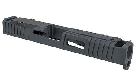 [658792265819] Zaffiri Precision ZPS.B.17.SG ZPS.IBS Custom Slide Fits Glock 17 Gen 3 Sniper Gray 17-4 Stainless Steel