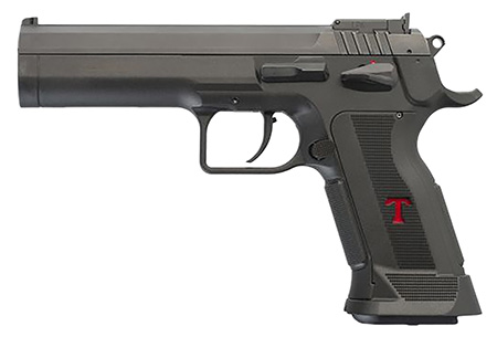 [8051770131571] Tanfoglio TFLIMPROP9 Limited Custom  9mm Luger 19+1 4.76" Stainless Steel Barrel, Black Serrated Steel Slide, Black Polymer Frame w/Beavertail, Textured Grip