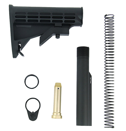 [811261024168] TacFire MAR084 Mil-Spec M4 Stock Kit Black