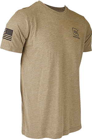 [764503064166] Glock AP96314 2nd Amendment Tee  Olive Cotton/Polyester Short Sleeve Large
