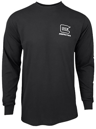 [764503056581] Glock AP96101 Perfection Long Sleeve Tee Black Pre-Shrunk Cotton Long Sleeve XL