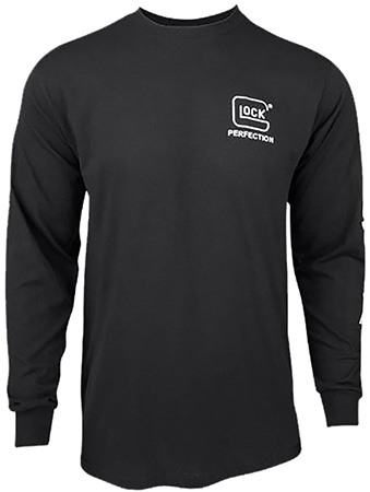 [764503056598] Glock AP96102 Perfection Long Sleeve Tee Black Pre-Shrunk Cotton Long Sleeve 2XL