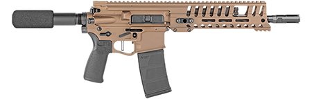 [847313018007] Patriot Ordnance Factory 01800 P415 Edge  300 Blackout 30+1 10.50" Black Nitride Burnt Bronze Cerakote Receiver