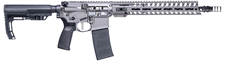 [847313020499] Patriot Ordnance Factory 02049 Minuteman  300 Blackout 30+1 13.75" Black Nitride Barrel/ Tungsten Cerakote Aluminum Receiver Picatinny Rail