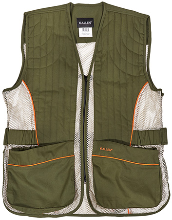 [026509008811] Allen 22612 Ace Shooting Vest XL/XXL Olive/Tan