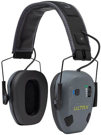 [026509078388] Allen 4171 Bionic Fuse Earmuff Over the Head Slate Gray Bluetooth Enabled