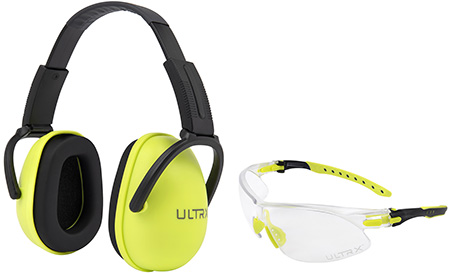 [026509082507] Allen 4176 Sound Blocker Ear  &  Eye Protection Combo 23 dB Lime Green Youth