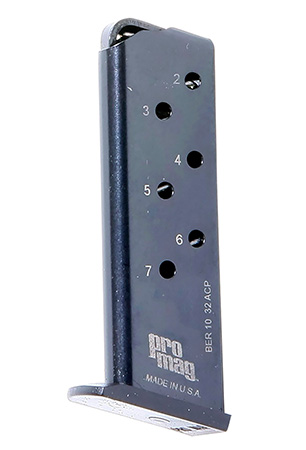[708279001284] ProMag BER10   7rd 32 ACP Fits Beretta 3032 Tomcat Blued Steel