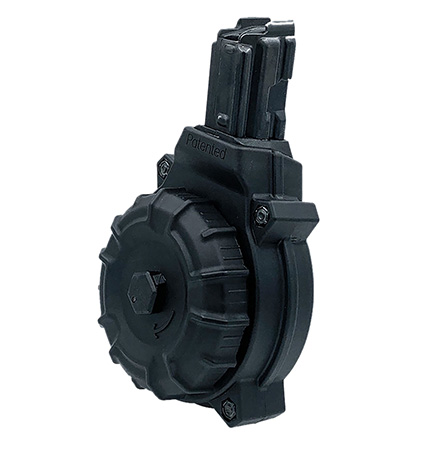 [708279016431] ProMag DRMA106   50rd Drum 9mm Fits H & K MP5/PTR9 Black