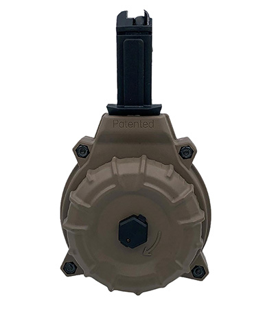 [708279016462] ProMag DRMA22-FDE   50rd Drum 9mm Fits CZ Scorpion Flat Dark Earth DuPont Zytel Polymer