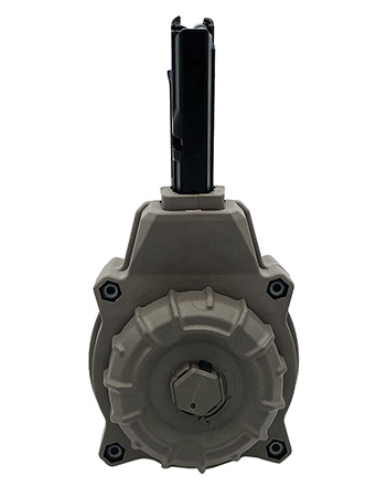 [708279016677] ProMag DRMA80-FDE   55rd Drum 5.7x28mm Fits AR Style Flat Dark Earth DuPont Zytel Polymer